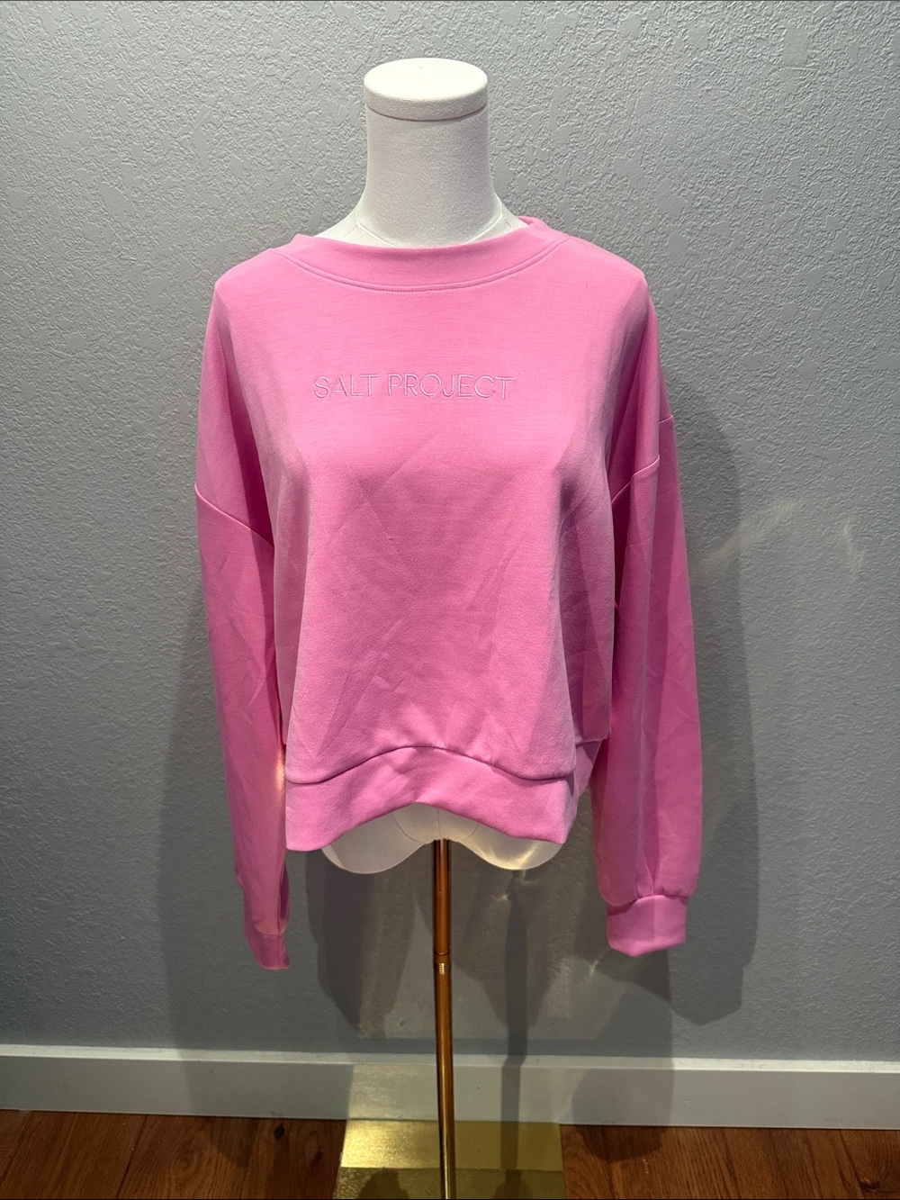 Salt Project Women's Pink Crewneck Sweatshirt